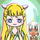 背带短裤女孩