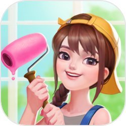 苹果树下的女孩